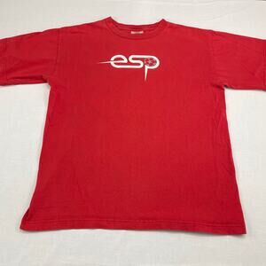 VTG Y2K Adidas Espana Spain Soccer Football T-Shirt red size M